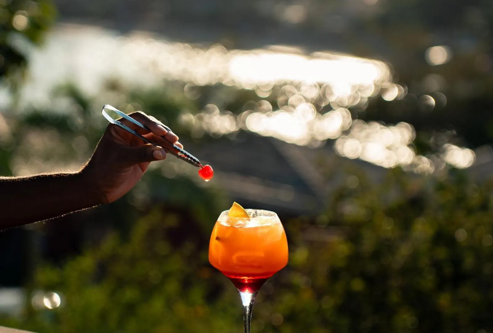 Drink preparado em Búzios